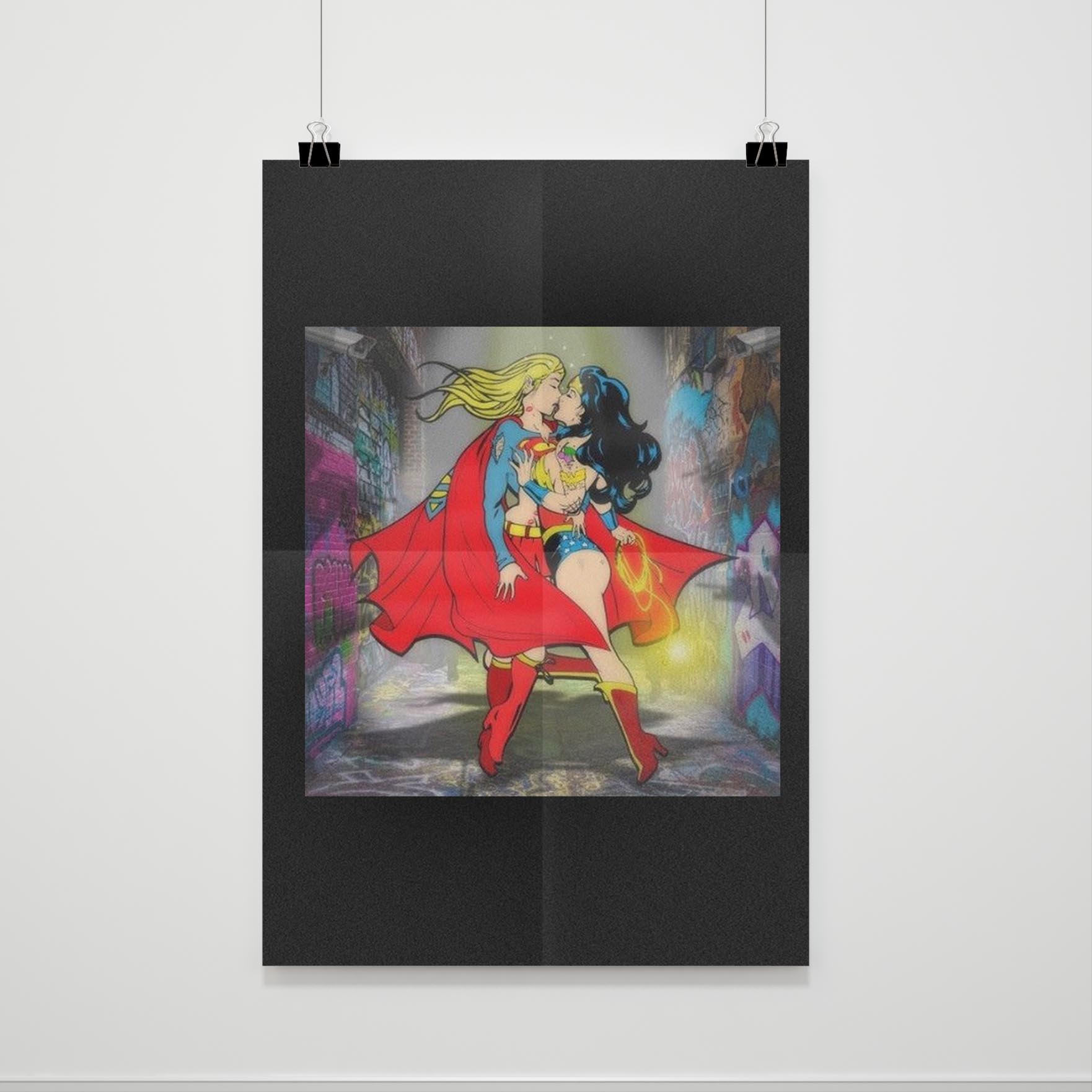 Superwoman Wonder Woman Poster Poster Art Design 