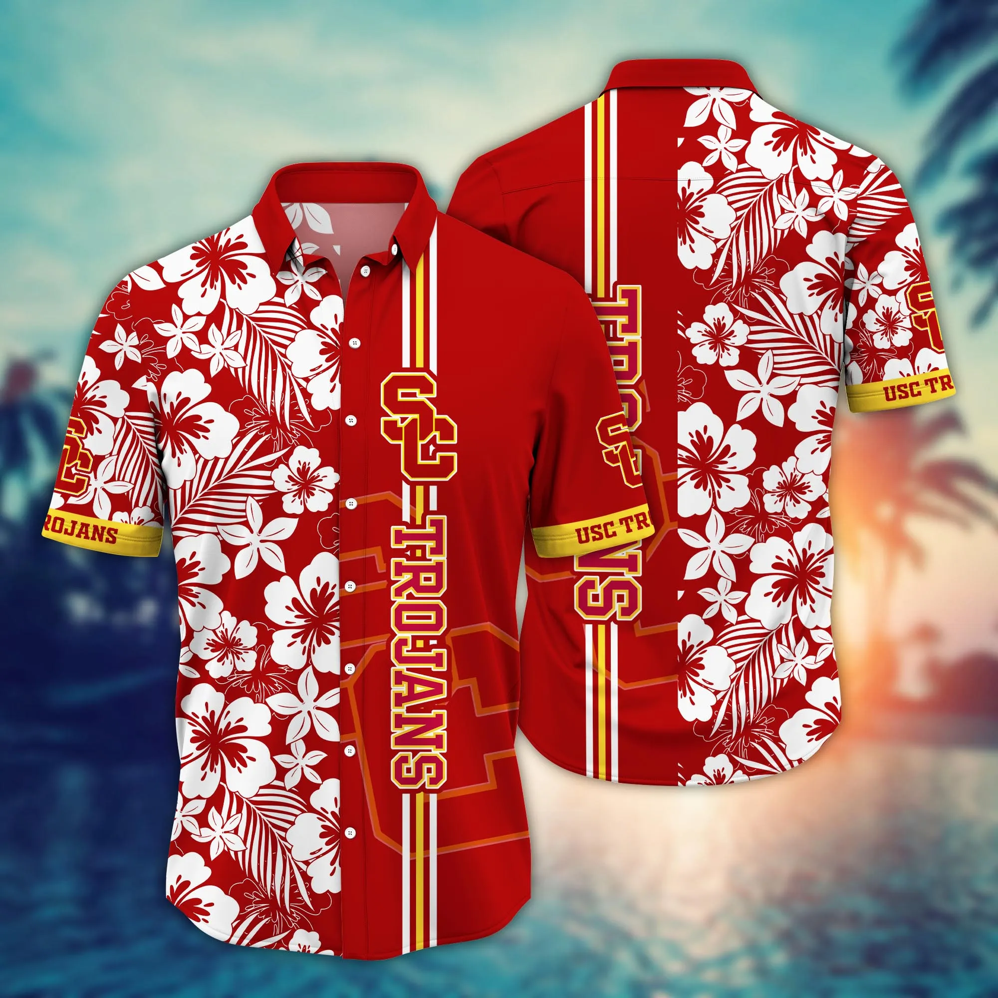 Usc Trojans NCCA Hawaiian Shirt Sandalstime Aloha Shirt