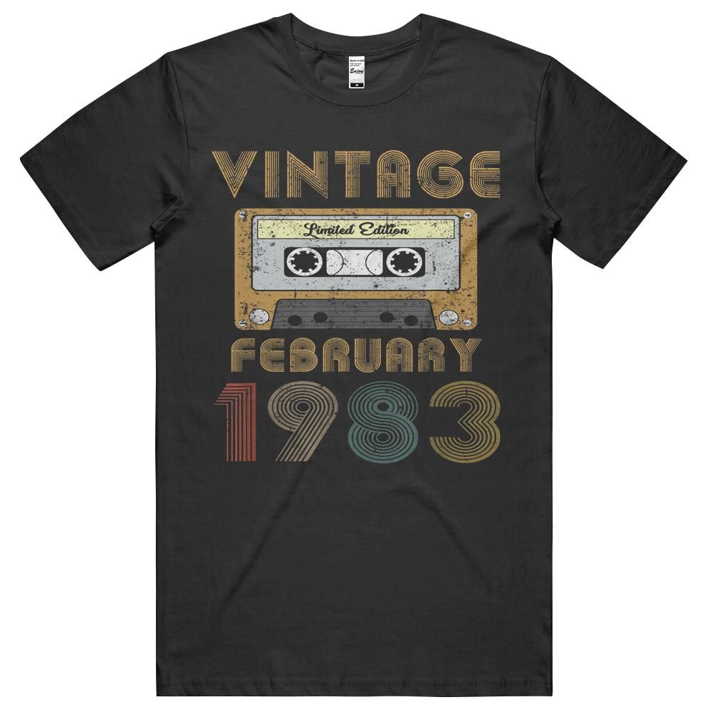 38 Years Old Gift Vintage Made In February 1983 38th Bday Unisex Shirt