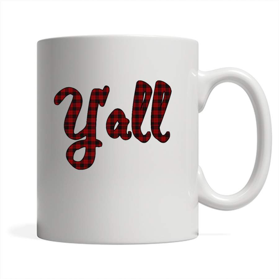 Y’all Vintage Classic Design – Full-Wrap Coffee White Mug