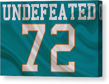 Miami Dolphins Undefeated Season Joe Hamilton Canvas Print