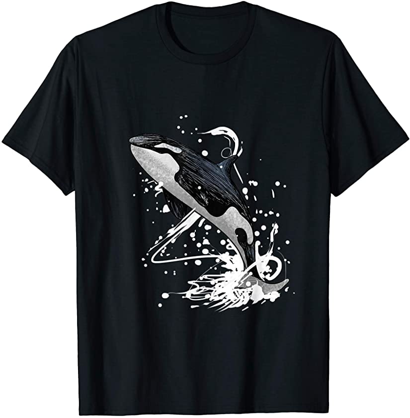 Jumping Killer Whale Gift Ocean Whales T-Shirt