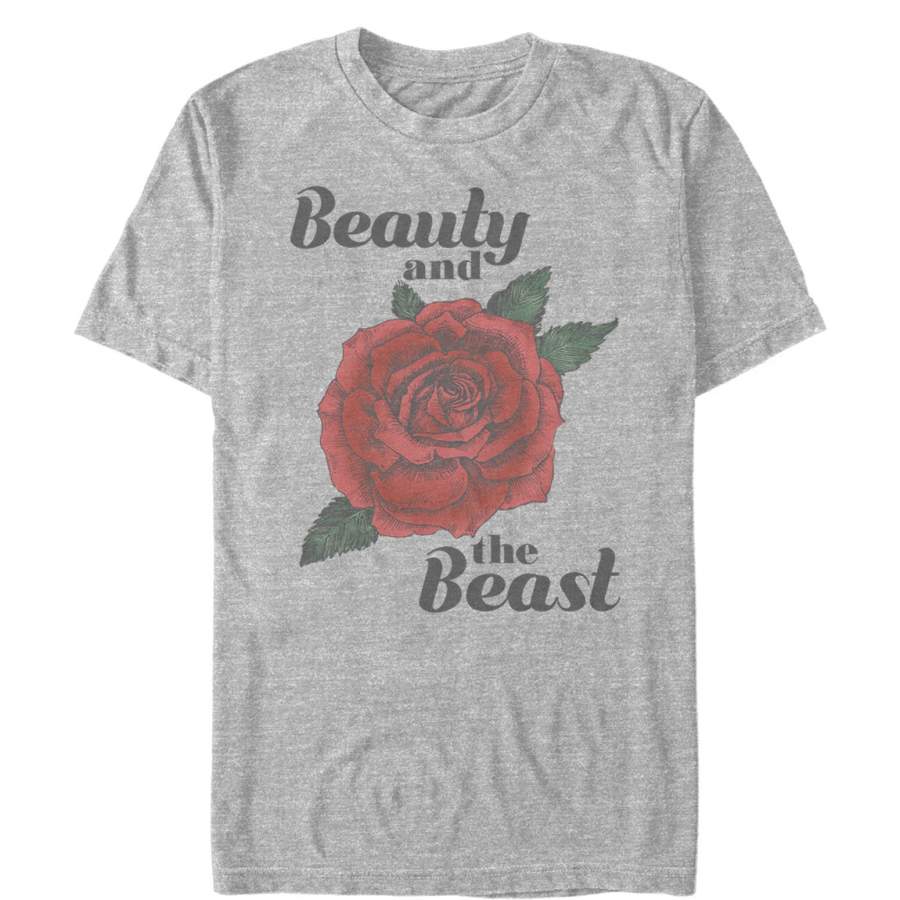 Beauty and the Beast Men’s Rose  T Shirt