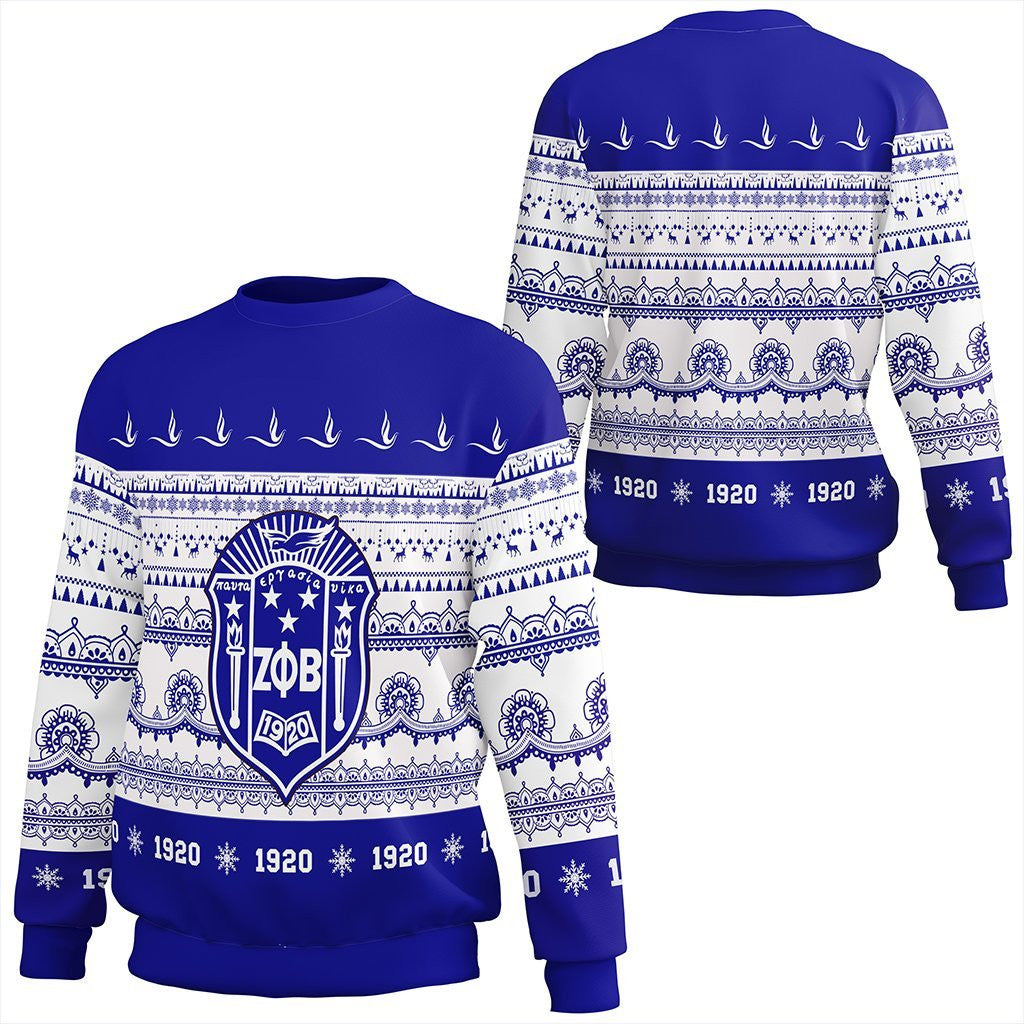 Sorority Sweatshirt – Zeta Phi Beta Xmas Establish Year Sweatshirt