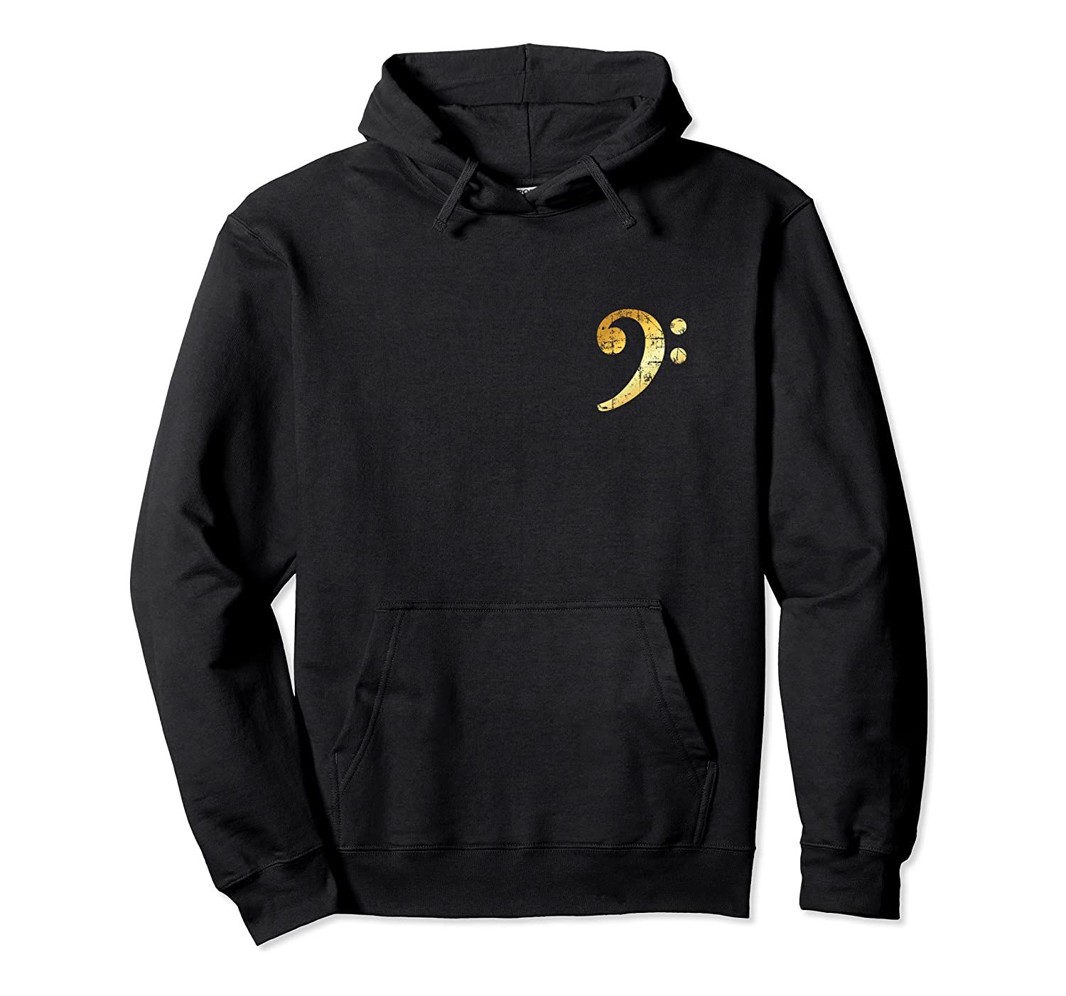 Bass Clef (Vintage Yellow) Bassist Bass Player Pullover Hoodie T-Shirt, Sweatshirt, Tank Top