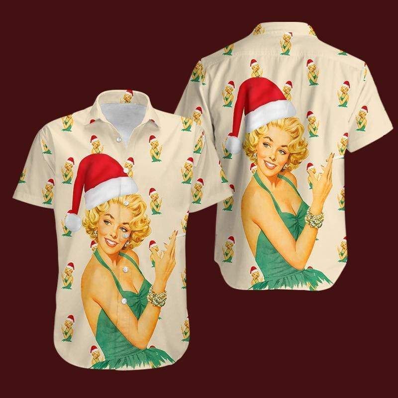 Get Now Hawaii Aloha Shirts Marilyn Monroe Christmas Ha89339