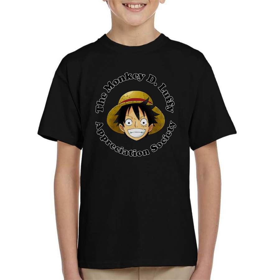 The Monkey D Luffy Appreciation Society One Piece Kid’s T-shirt