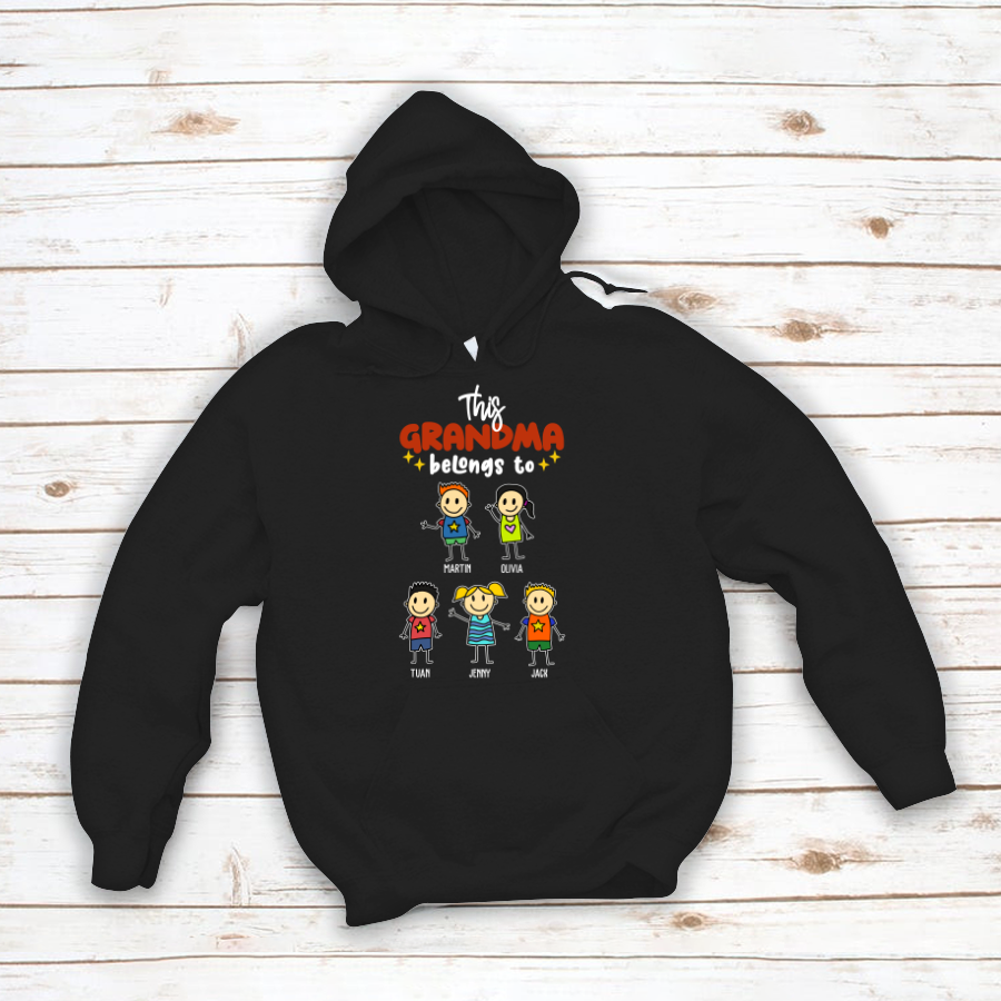 This Grandma Belongs To Kid Names Mother’S Day Hoodie