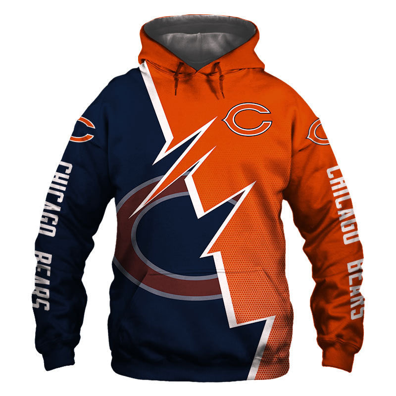 Chicago Bears Hoodie Zigzag