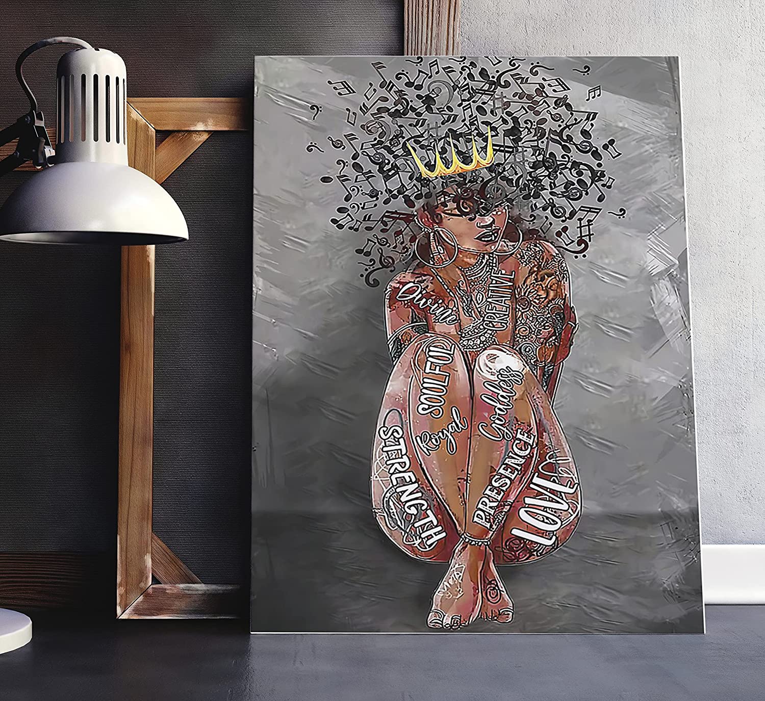 Black Queen Music Black African African American Abstract Paintings Wall Poster Home And Room Decoration Gifts For Friends And Relatives Souvenirs