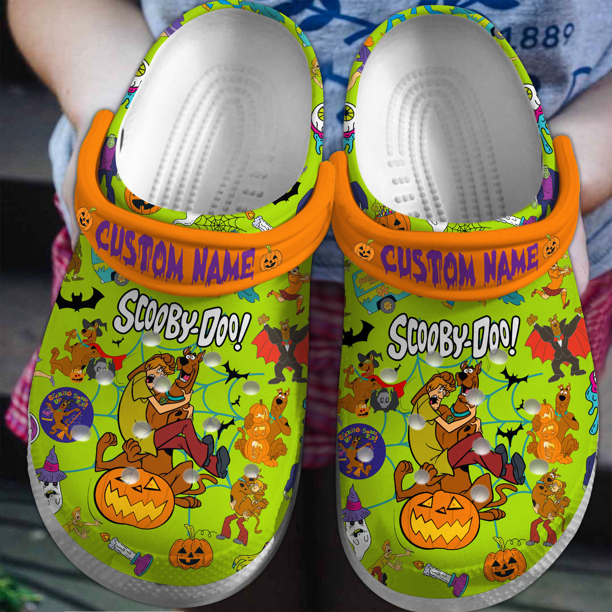 Scooby Doo Movie Crocs Crocband Clogs Shoes Comfortable For Men Women and Kids 8