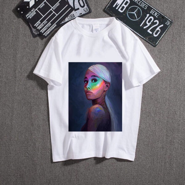 Ariana Grande Sweetner Rainbow T Shirt