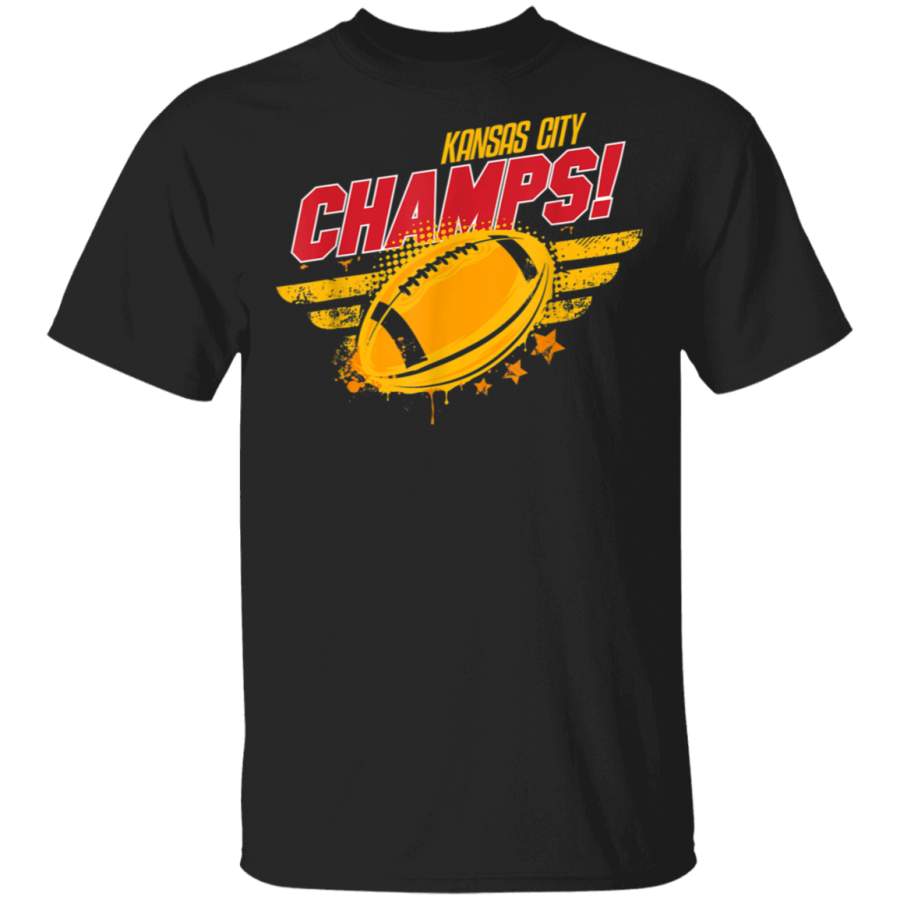 Kansas City Football Vintage KC Missouri Retro Champs Gift TShirt