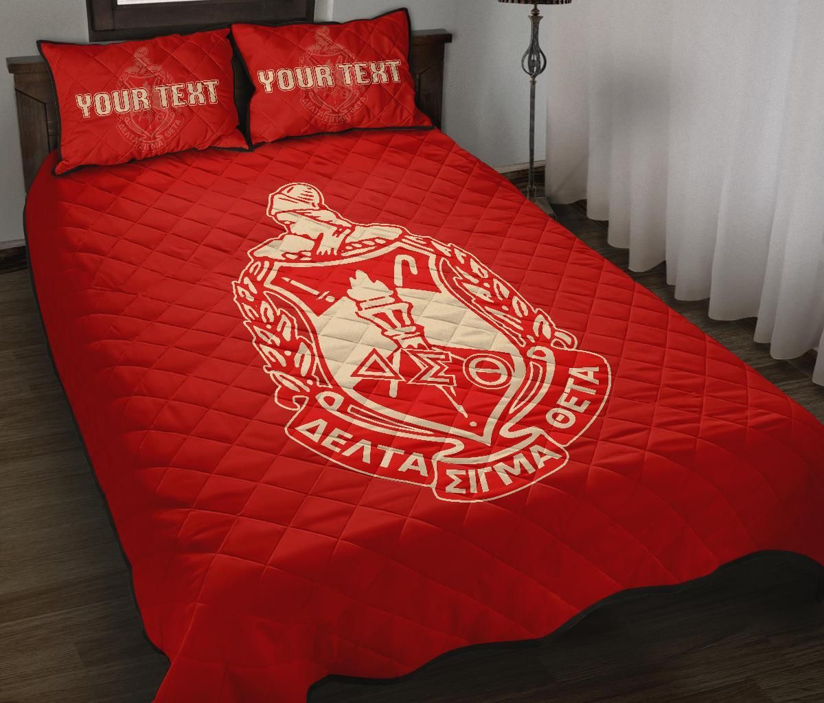 Personalised Delta Sigma Theta Quilt Bed Set Classic J1