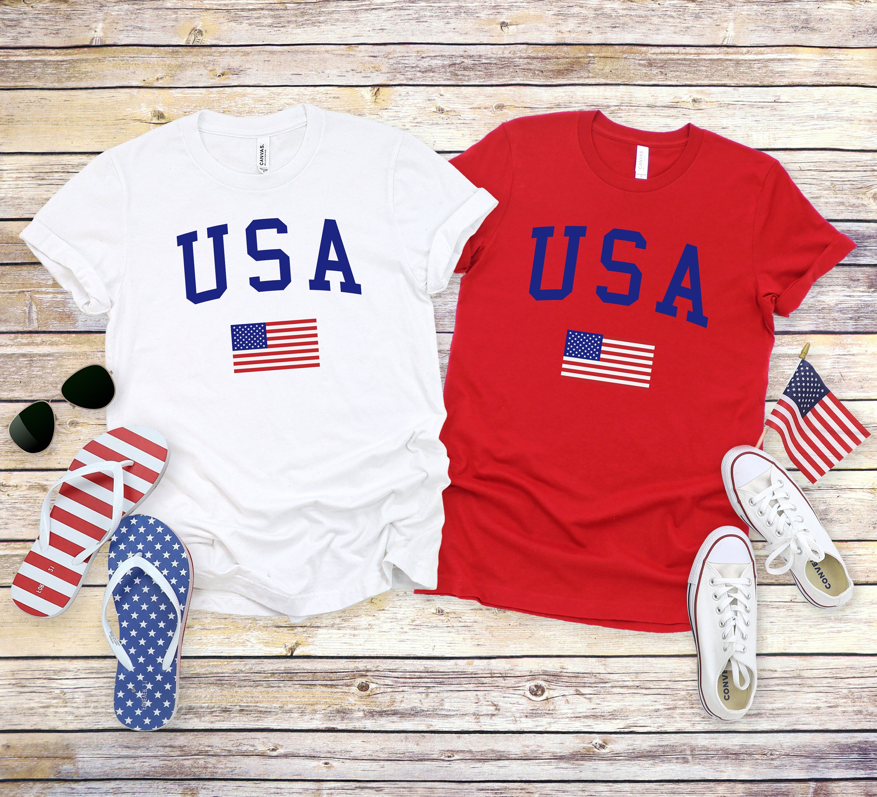 Usa Flag Shirt, American Flag Shirt, Patriotic T-Shirts, July 4Th ...