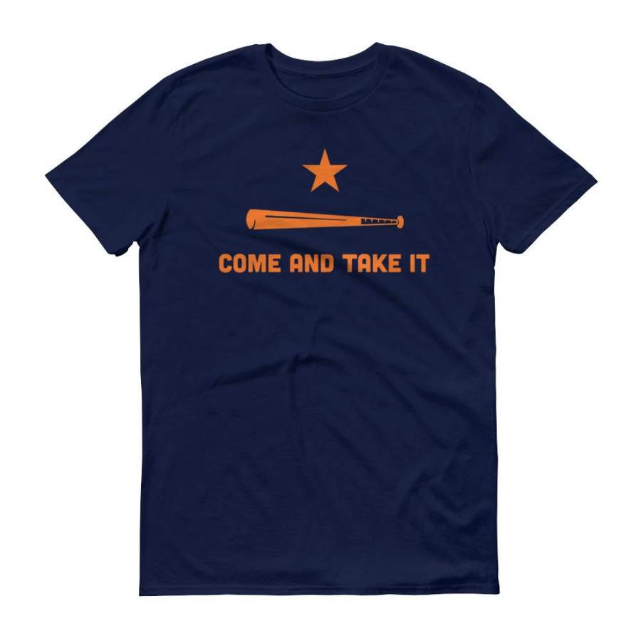 Houston Astros Inspired Come and Take It Navy Unisex T-Shirt