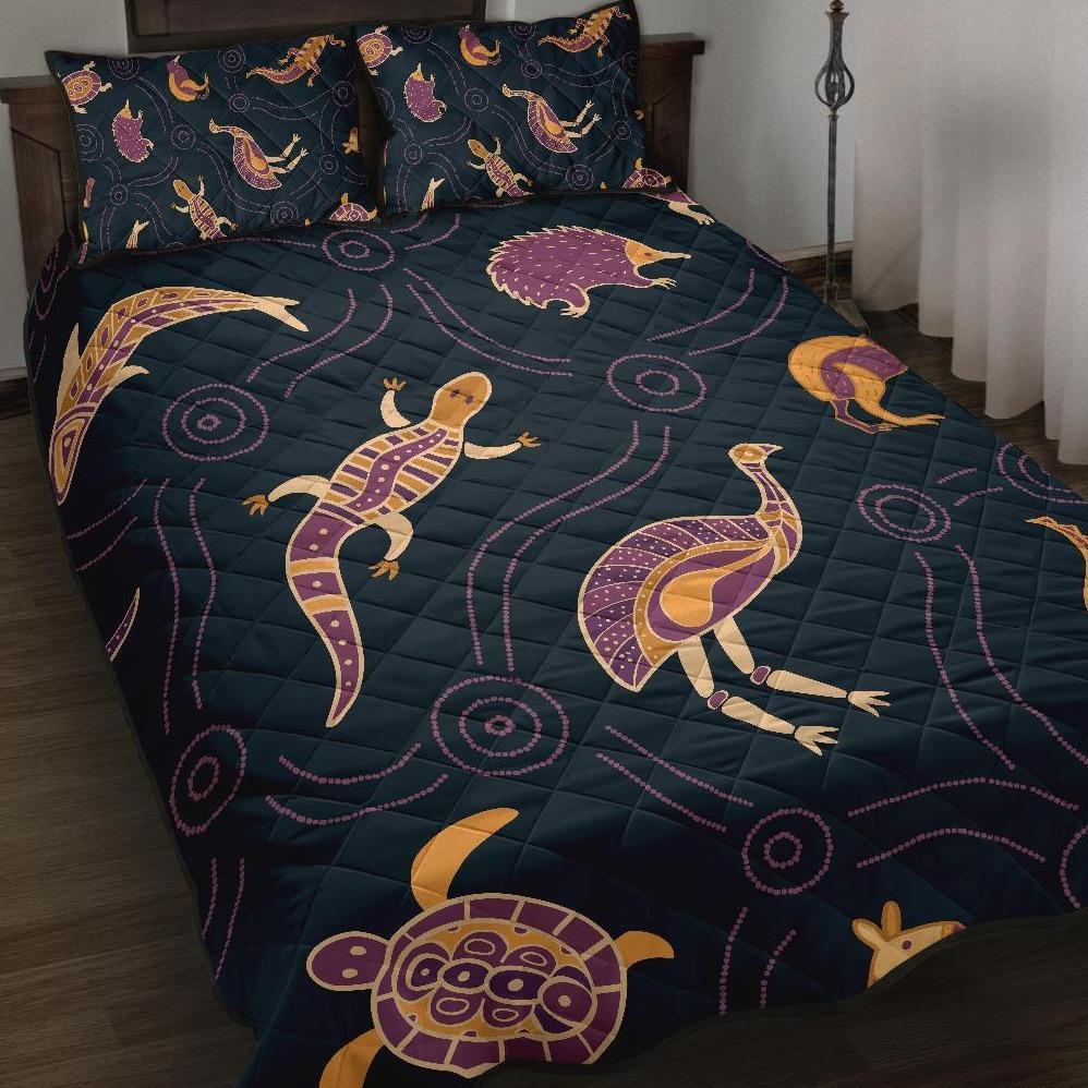 Quilt Bed Set – Indigenous Animals Patterns