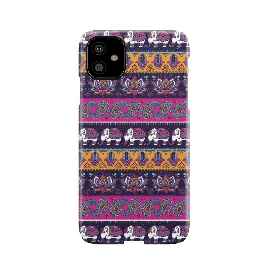 Paisleys Elephant Pattern Print Iphone & Android Phone Cases