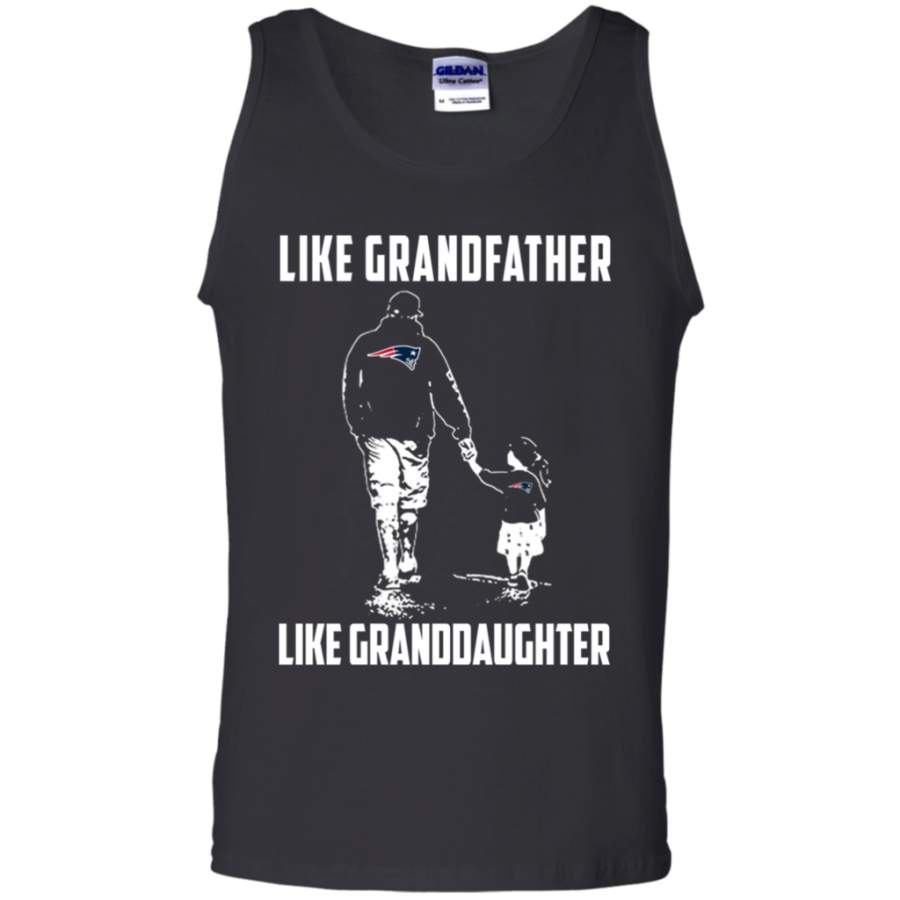 Unbelievable New England Patriots Like GrandFather Like GrandDaughter t shirt Cotton Tank Top