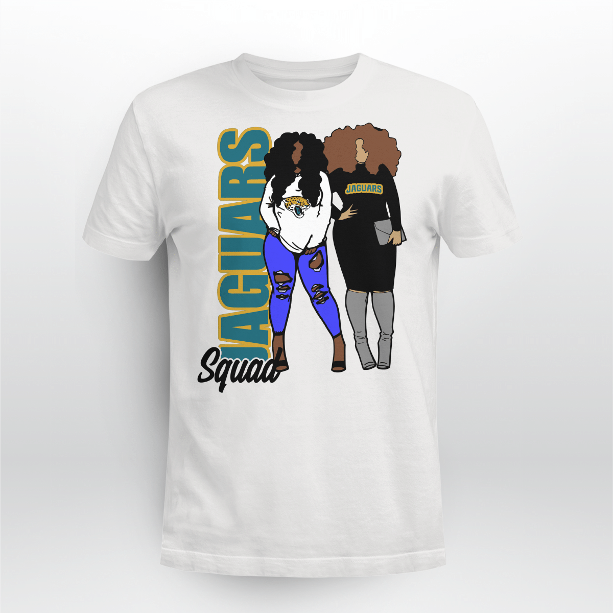 Jacksonville Jaguars Squad Tshirt For Black Girls Shirt Jacksonville Jaguars Squad Black Girl Shirt