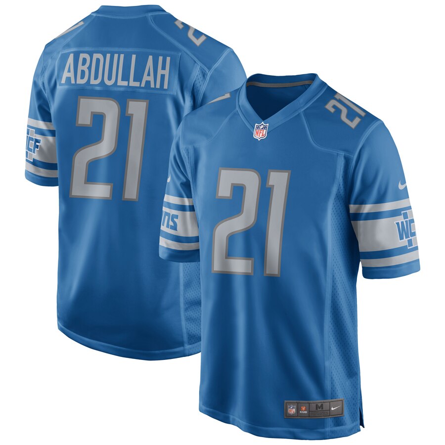 Ameer Abdullah Detroit Lions Nike Game Player Jersey – Blue