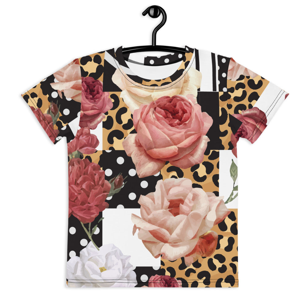 Polka Dot & Leopard Print Small Kids T-Shirt