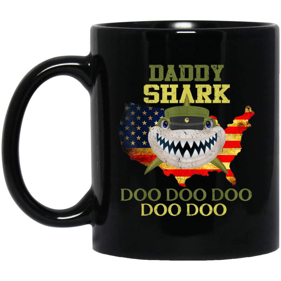 Army Shark Daddy Gift Lover Shirts Veterans Day  Mug