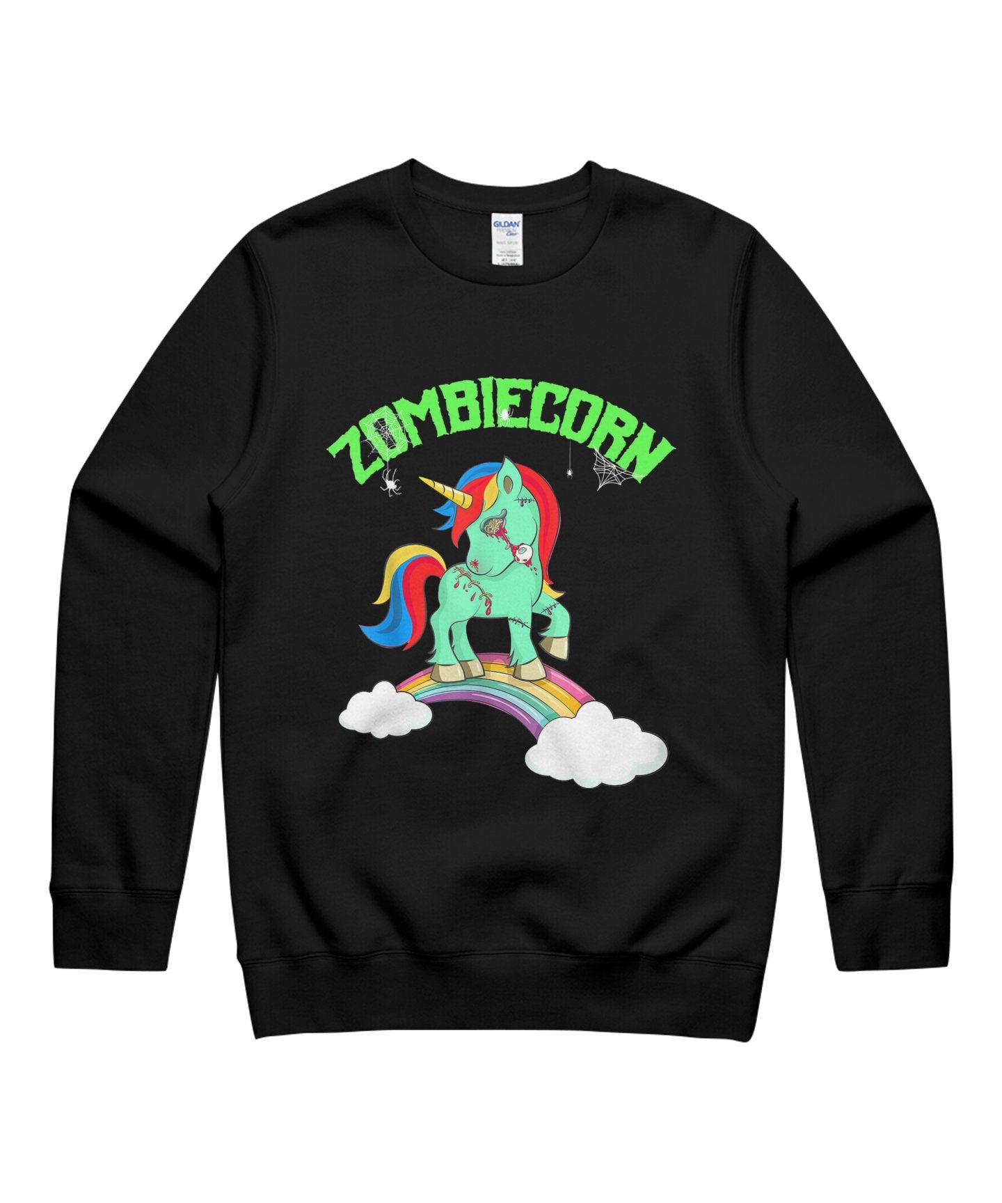 Zombiecorn Zombie Unicorn Halloween Gifts Boy Men Rainbow Unisex Crewneck Sweatshirt