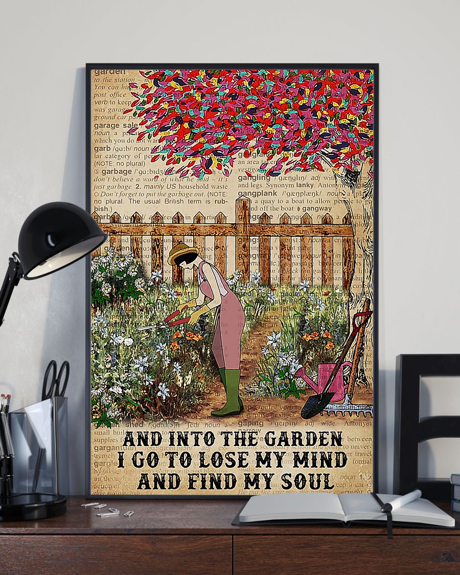 Gardening I Go To Lose My Mind And Find My Soul Vertical Canvas And Poster | Wall Decor Visual Art