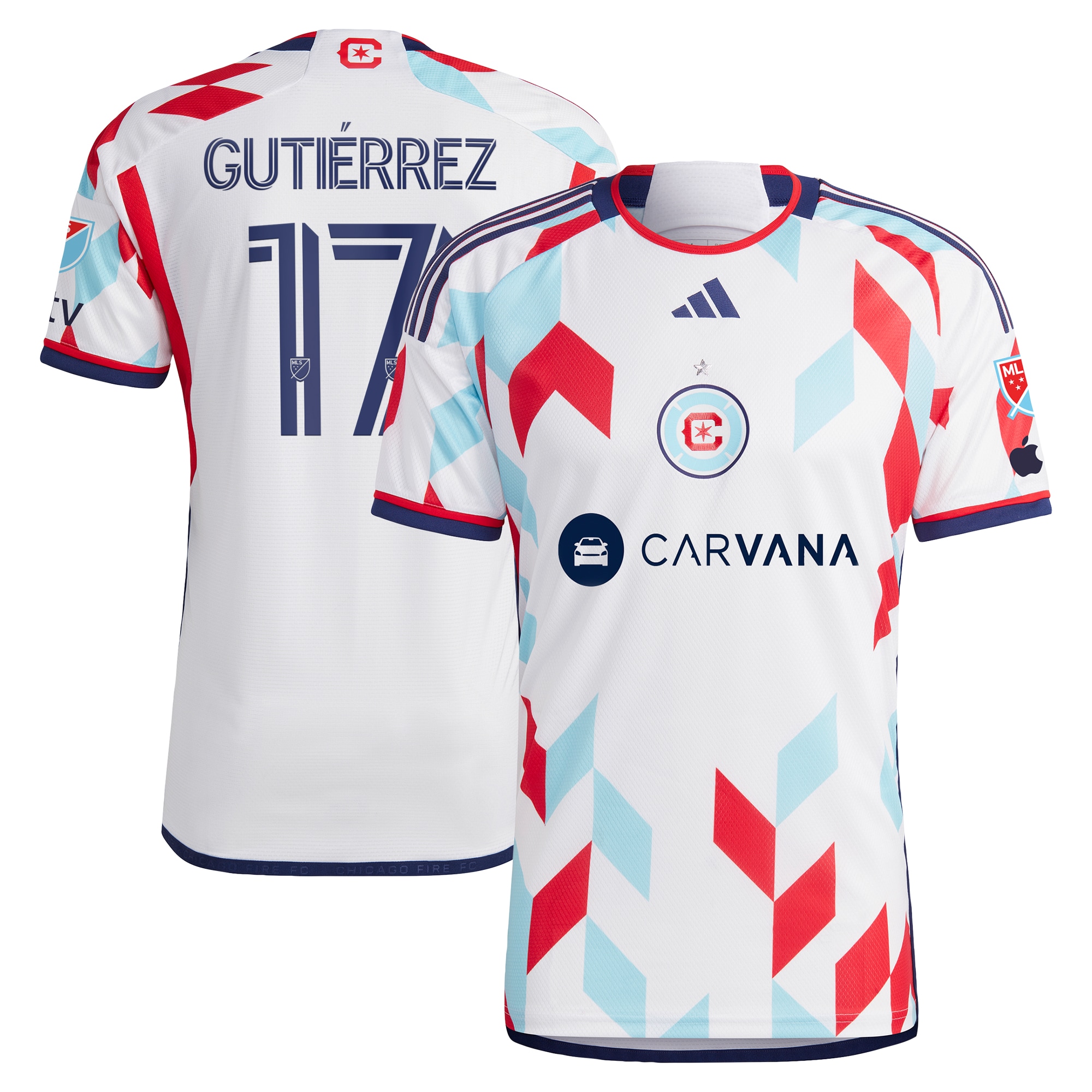 Brian Gutiérrez Chicago Fire 2024 A Kit For All Authentic Player Jersey  White