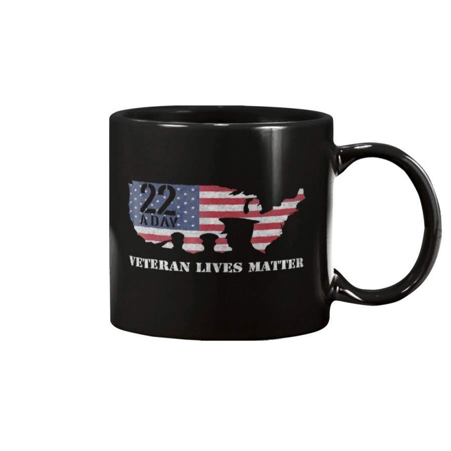 22 A Day Mug Military Veteran PTSD Awareness Mug