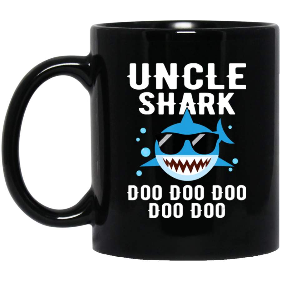 Uncle Shark Doo Doo Doo Funny Gifts Cute Family Coffee Mug