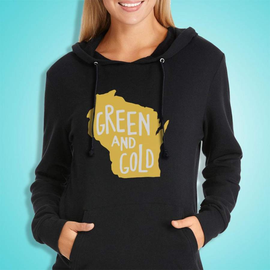 Green Bay Packers Gold Women’S Hoodie