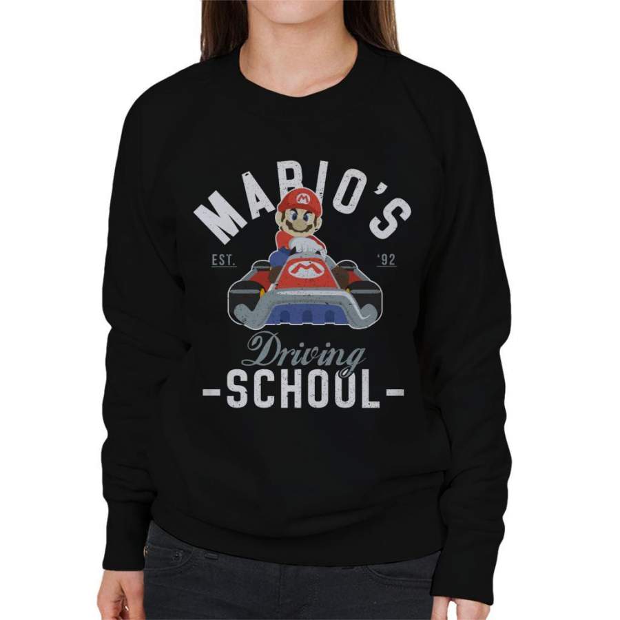 Super Mario Driving School Women’s Sweatshirt