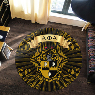 Alpha Phi Alpha Round Rug – Fraternity Vintage Style Round Rug