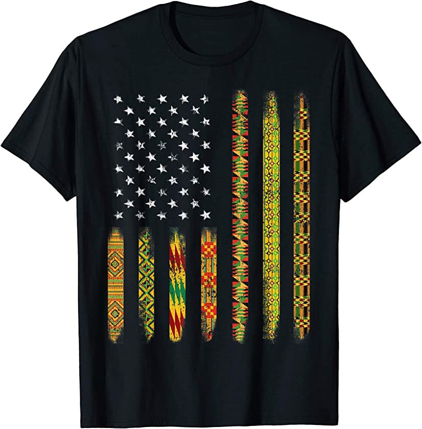 African American Flag Shirt, Black History Men Women Kids