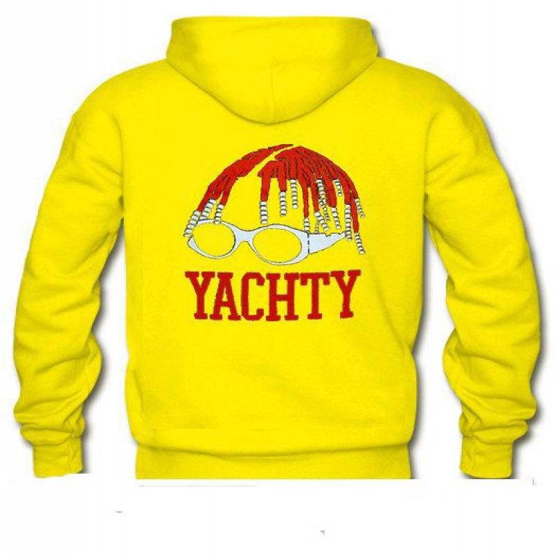 Yachty back yellow hoodie