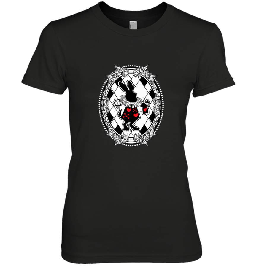 White Rabbit Wonderland Animal Rabbithole shirt Premium Women’s T-Shirt