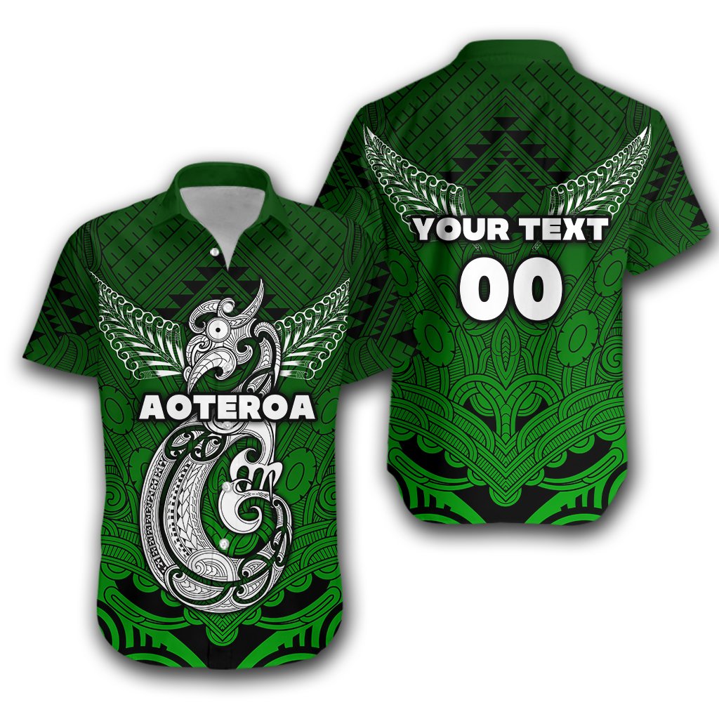 (Custom Personalised) Maori Aotearoa Manania Hawaiian Shirt Simple Sport Style – Green Lt16