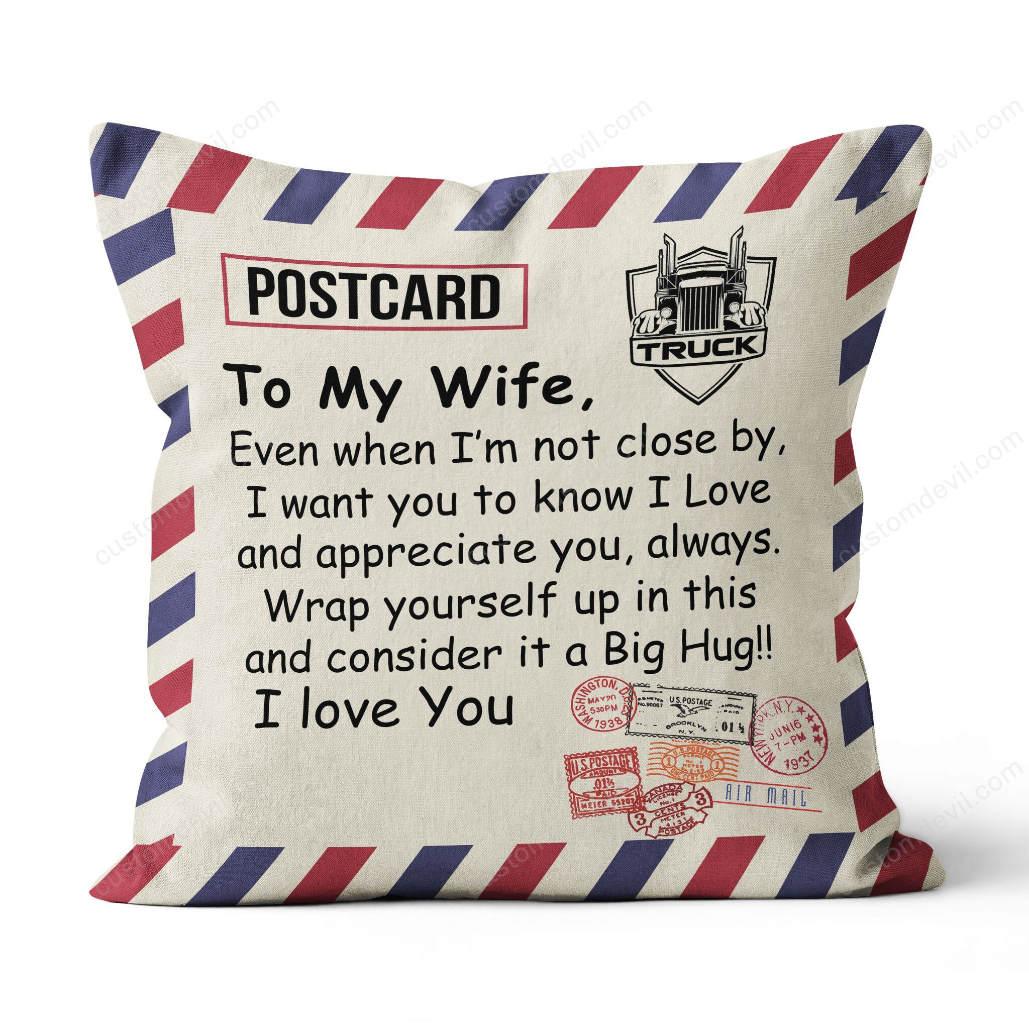 Personalized We Got This Couple – Trucker Canvas Pillow Custom-Hqt-20Tp001