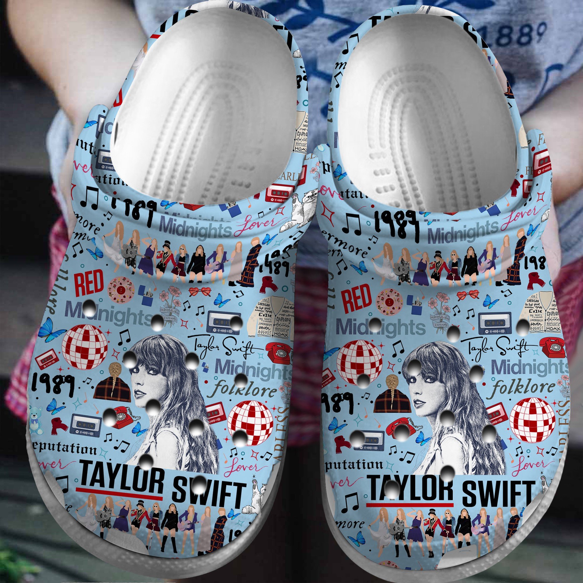 Taylor Swift Music Crocss Crocband Clogs Shoes Comfortable For Men Women And Kids Yawzpvad