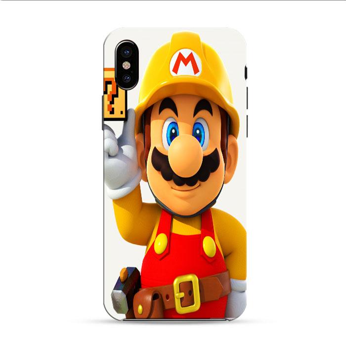 Super Mario Builder iPhone XS 3D Case