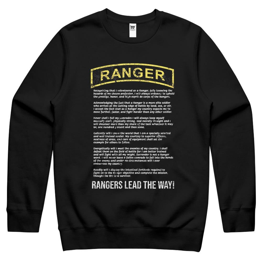 The Ranger Creed Vintage Army Ranger Rltw Military Crewneck Sweatshirt