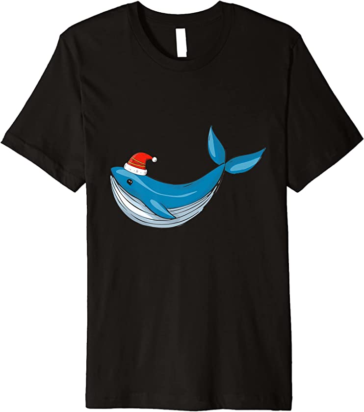 Ugly Christmas Whale Party Celebration Candy Greetings Premium T-Shirt