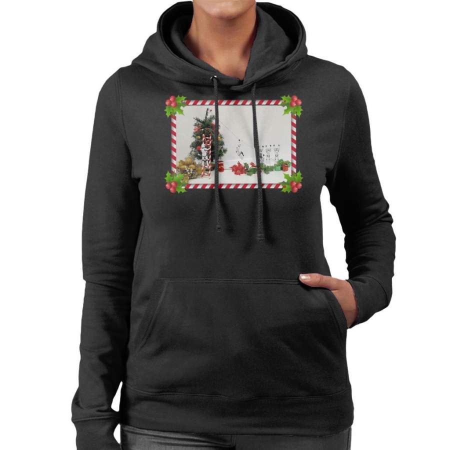 Original Stormtrooper Christmas Tree Candy Cane Slide Women’s Hooded Sweatshirt