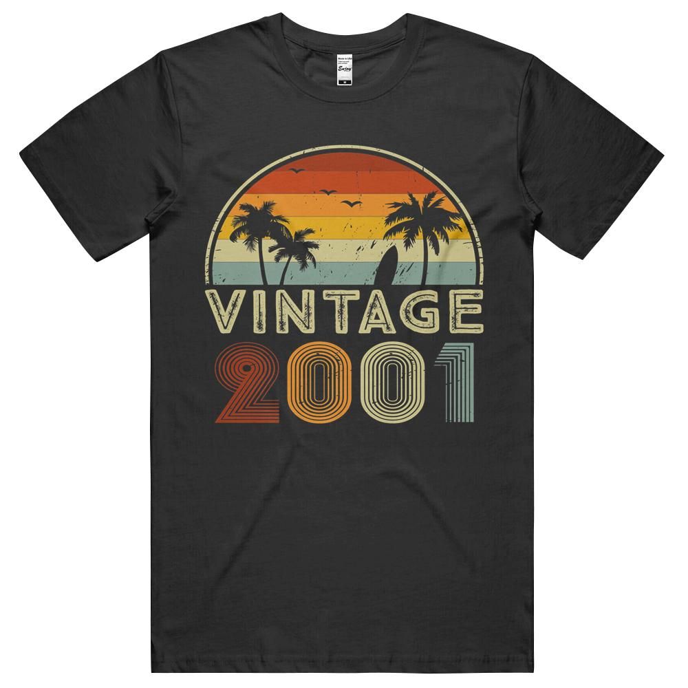 20th Birthday Gift For 20 Years Old Retro Vintage 2001 Bday Unisex Shirt