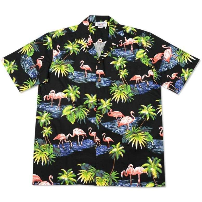 Flamingo Black Amazing Design Hawaii Shirt Ha38823