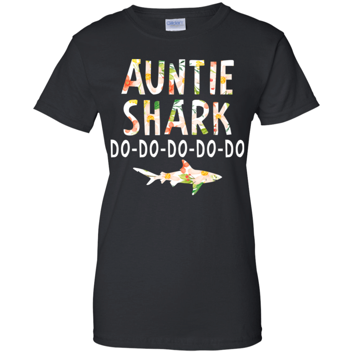 Auntie Shark Cool Graphic Gift For Mothers Day  Ladies’ T-Shirt