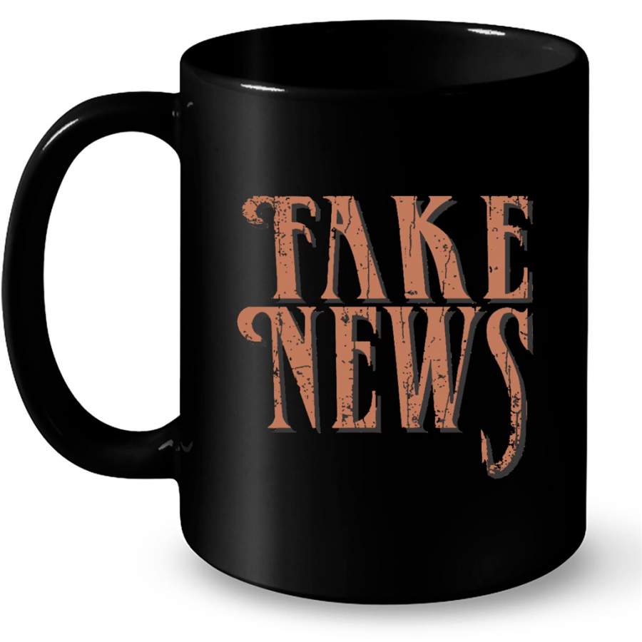 Fake News Vintage Classic – Full-Wrap Coffee Black Mug