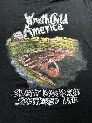 Wrathchild America Vintage Band T Metallica Slayer Megadeth Anthrax Exodus T-shirt 2414